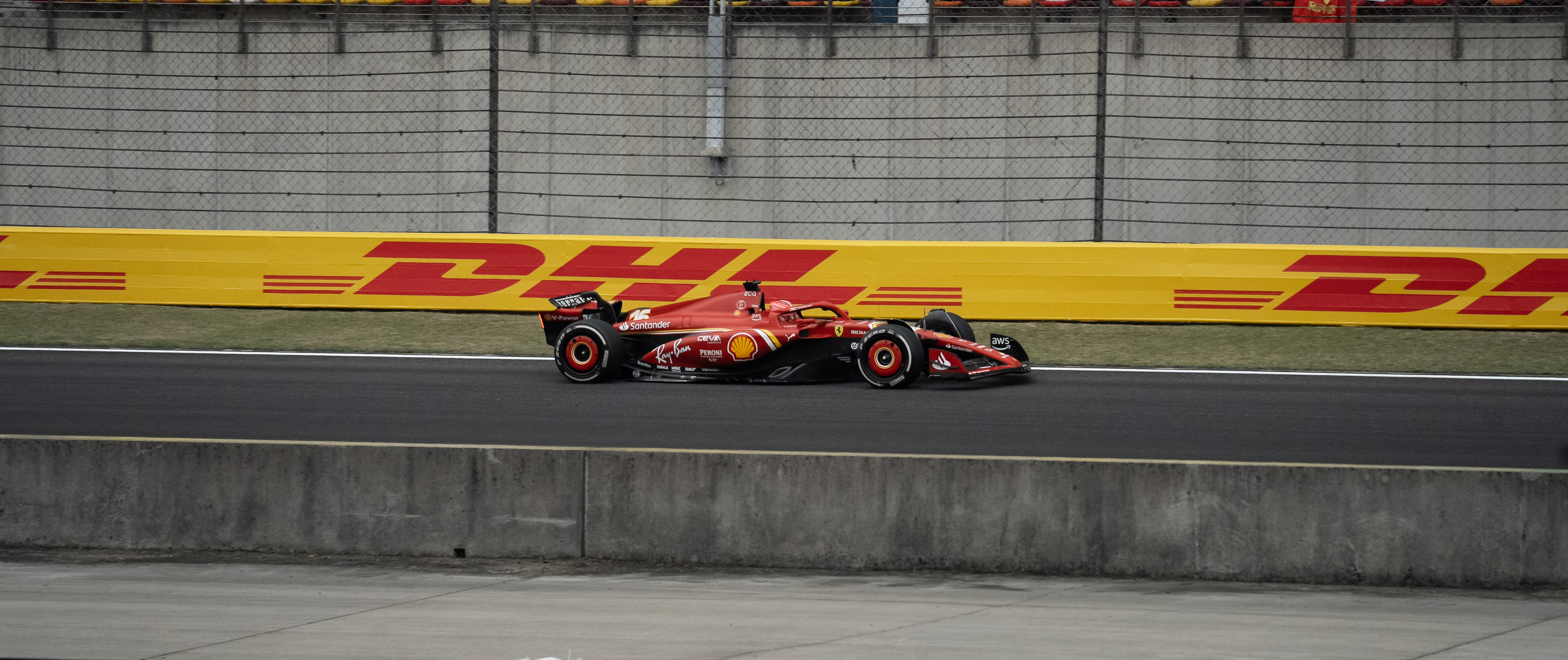Charles Leclerc in the Ferrari SF-24 at the 2024 Shanghai Grand Prix